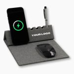 Evopad Charge I 15W Wireless Charger +  Mouse Pad + Phone & Pen Holder