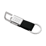 Clevis | Hook Lock Metal Keyring with Leather Strap - Image 4