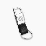 Clevis | Hook Lock Metal Keyring with Leather Strap