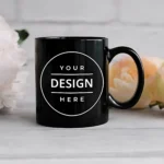 Black Ceramic Mug - Image 2