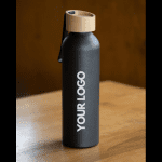 Evian | Aluminum Bottle with Wooden Cap - Image 2