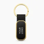 Aura | Gilded edges & ribbed band keychain