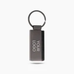 Graphite | Sleek gunmetal dual-tone keychain