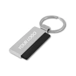 Graphite | Sleek gunmetal dual-tone keychain - Image 2