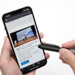 Orion I Sleek Graphite Aluminum Pen with Built-in Stylus - Image 4