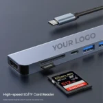 Hub I 7in1 USB-C Aluminium Alloy Fast Charging, HDMI, Card Reader & USB Hub - Image 5