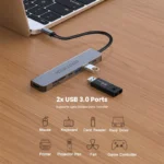 Hub I 7in1 USB-C Aluminium Alloy Fast Charging, HDMI, Card Reader & USB Hub - Image 3
